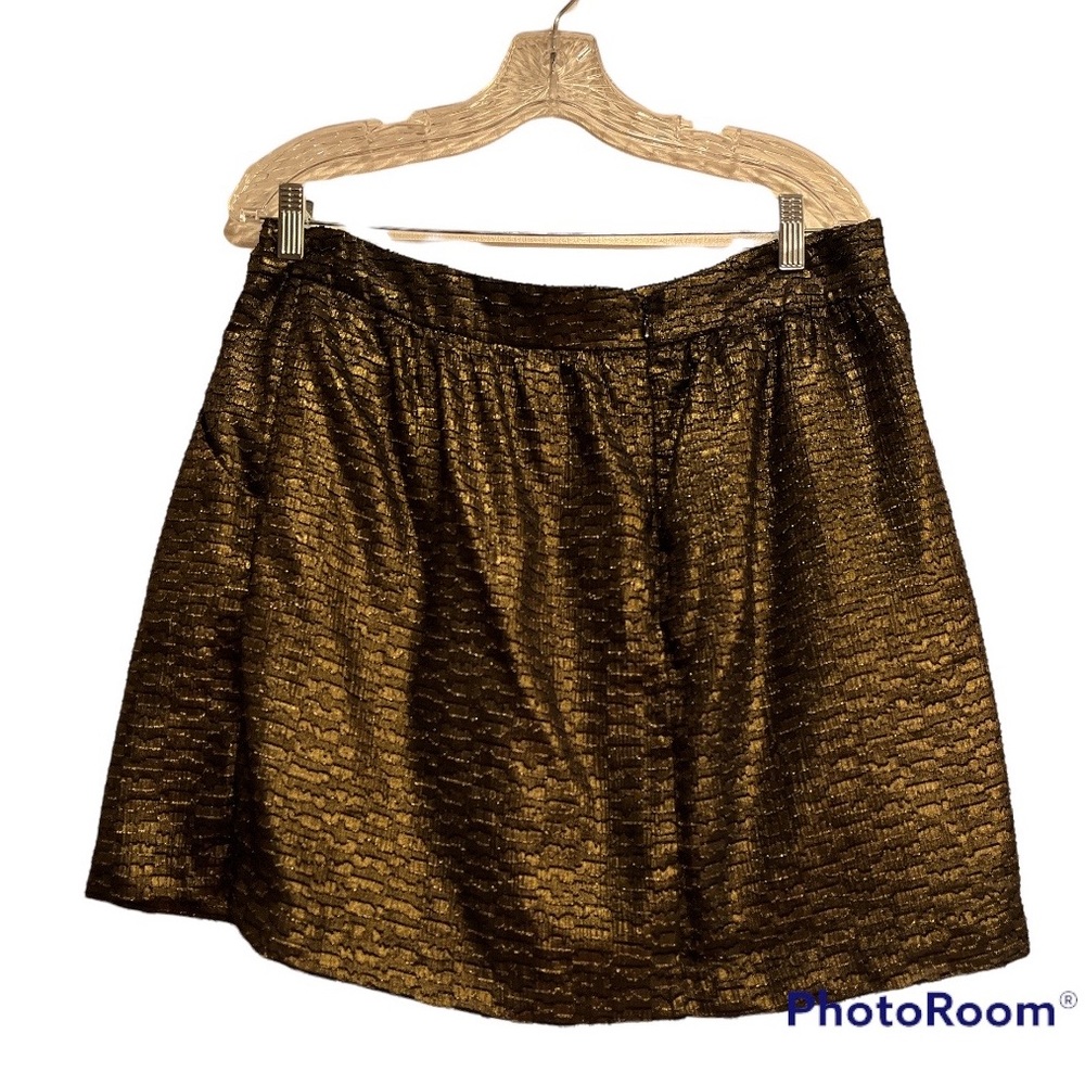 GAP shimmer Skirt.  Size 10 black and gold